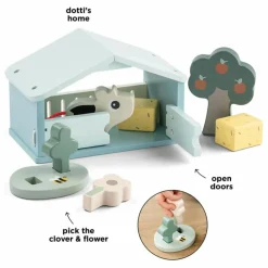 Done by deer Etable en bois Dotti | Orange Outlet