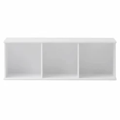 Online Oliver Furniture Etagère Wood 3x1 horizontale, avec support, à suspendre | Blanc
