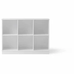 Oliver Furniture Etagère Wood 3x2 horizontale, avec socle | Blanc