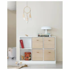 Oliver Furniture Etagère Wood 3x2 horizontale, avec socle | Blanc