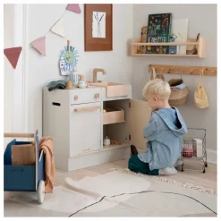 New Sebra Evier de cuisine en bois Multicolore