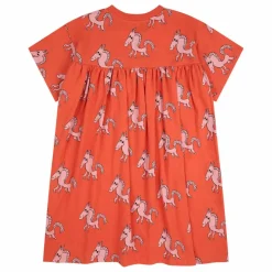 Discount Bobo Choses Exclusivité x Smallable - Robe Coton Bio Cheval Blanc | Terracotta