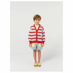 Bobo Choses Exclusivité x Smallable - Cardigan Coton Bio Rayé | Bleu