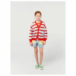 Bobo Choses Exclusivité x Smallable - Cardigan Coton Bio Rayé | Bleu