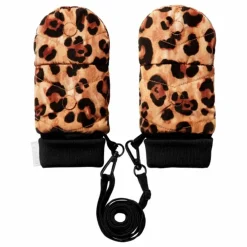 Fudoon Exclusivité X Smallable - Moufles Convertibles Mitaines Léopard | Marron New
