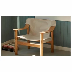 Hay Fauteuil Bernard en chêne et toile, Shane Schneck Naturel Best