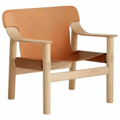 Hay Fauteuil Bernard en chêne et cuir, Shane Schneck |