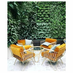 Honoré Fauteuil Croisette blanc epoxy, velours | Rose Online