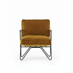 Honoré Canapés, Fauteuils|Fauteuil Croisette noir epoxy, velours |