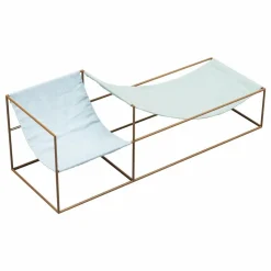 Valerie Objects Fauteuil en lin Duo Seat Multicolore Best