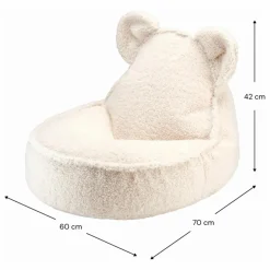 Sale Wigiwama Fauteuil en teddy Bear | Ecru