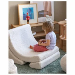 Wigiwama Fauteuil en teddy Moon | Ecru Online