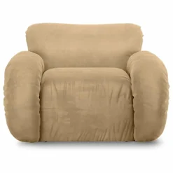 HKliving Fauteuil lounge en velours Arc | Crème Online