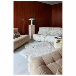 HKliving Fauteuil lounge en velours côtelé Lazy | Marron clair Best