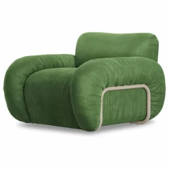 HKliving Fauteuil lounge en velours Arc | Vert Online