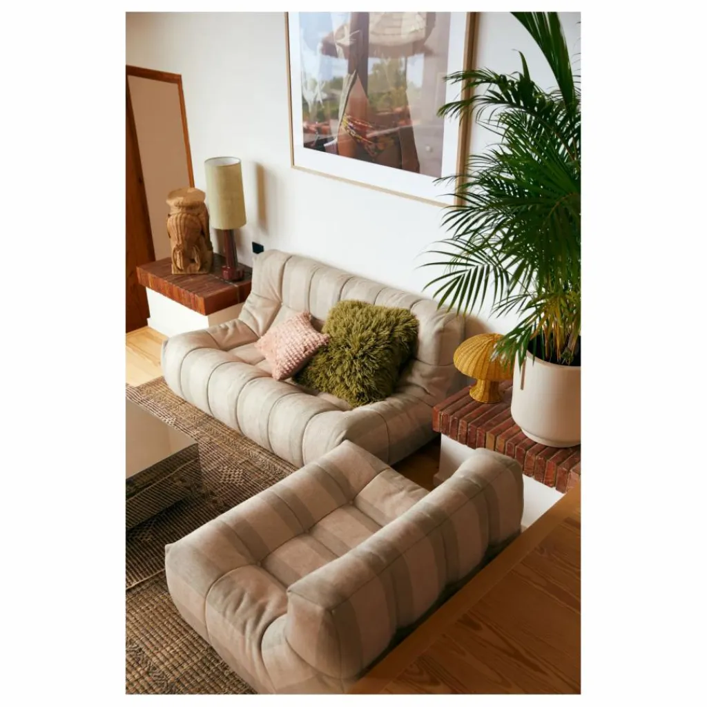 Discount HKliving Fauteuil lounge Lazy | Crème