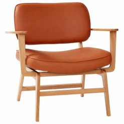 Hübsch Fauteuil lounge, piètement en bois FSC Naturel Clearance