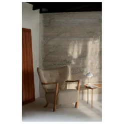 Discount & Tradition Fauteuil Wulff ATD2, piétement en chêne | Beige