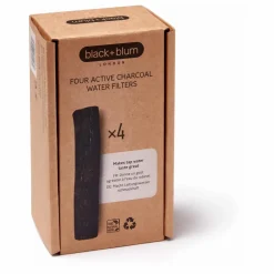 Black + Blum Filtre à eau charbon - Set de 4 | Noir Best