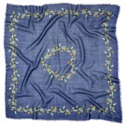 Becksöndergaard Foulard Carna Woo Laine | Bleu marine Sale