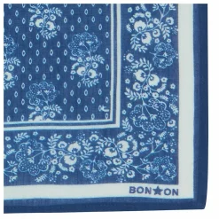 Hot Bonton Foulard Fleurs | Bleu