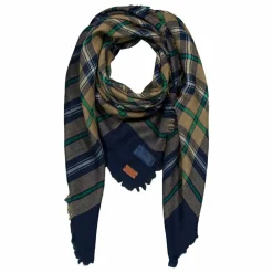 Outlet Louise Misha Foulard Mekness Carreaux Laine - Collection Femme | Bleu