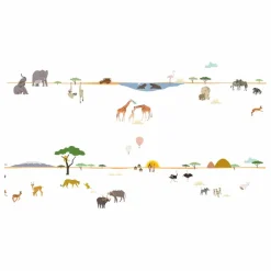 Enfant MIMI'lou Décoration Murale|Déco Murale Enfant|Frise Safari