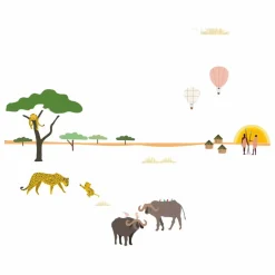 Enfant MIMI'lou Décoration Murale|Déco Murale Enfant|Frise Safari
