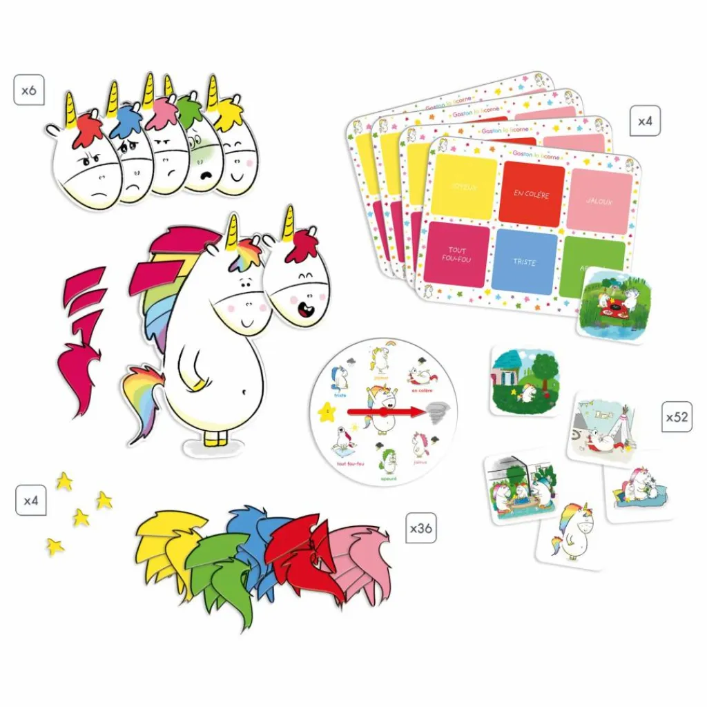 Janod Jeux De Société|Jeux Éducatifs|Gaston La Licorne - Mes Emotions