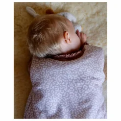 Tante Reine Gigoteuse à pieds en coton bio Graou Marron glacé Clearance