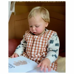 Tante Reine Gigoteuse à pieds en coton bio Vichy |