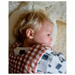 Tante Reine Gigoteuse à pieds en coton bio Vichy |