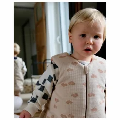 Tante Reine Gigoteuse à pieds en coton bio Cœur |