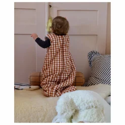 Hot Tante Reine Gigoteuse en coton bio Vichy | Caramel