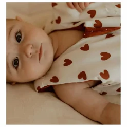 Les Petites Billes Gigoteuse multi-saisons réversible Cœurs | Terracotta