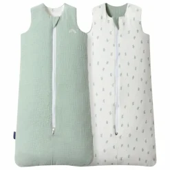 Les Petites Billes Gigoteuse multi-saisons réversible en double gaze de coton |
