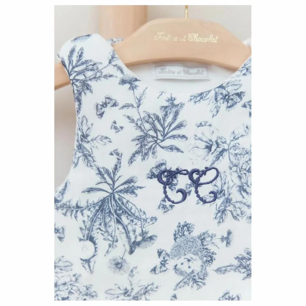 New Tartine et Chocolat Gigoteuse Toile de Jouy | Bleu marine