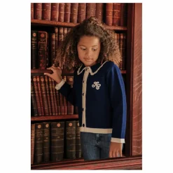 Enfant Tartine et Chocolat Pulls, Gilets|Gilet Brodé Laine |