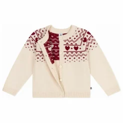 Enfant Petit Bateau Pulls, Gilets|Gilet Cœurs Laine |