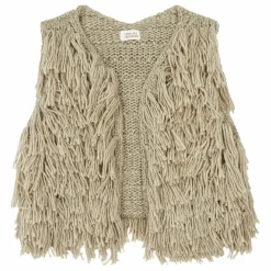 Hot Longlivethequeen Gilet Franges | Gris