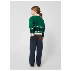 New Bobo Choses Gilet Jacquard Laine | Vert