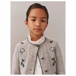 Bonpoint Gilet Jamina Laine | Gris chiné