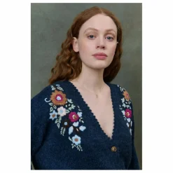 Louise Misha Gilet Lunami Fibres Recyclées- Collection Femme | Bleu marine Online