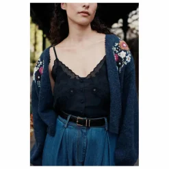 Louise Misha Gilet Lunami Fibres Recyclées- Collection Femme | Bleu marine Online