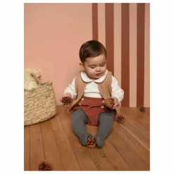 New Lililotte Gilet Sans Manches Agathe Façon Fourrure Bébé | Marron