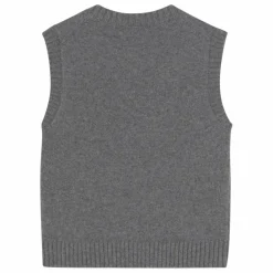 Femme The Tiny Big Sister Gilet Sans Manches Boutonné Laine Mérinos |