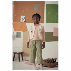 Enfant Louise Misha Pulls, Gilets|Gilet Sylna Maille Brodé |