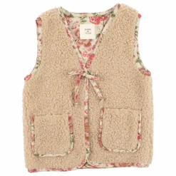 Babe & Tess Gilet Teddy | Beige Outlet