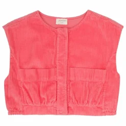 Jenest Gilet Velours Côtelé Lot Coton Bio | Rose Hot