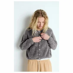 Clearance American Vintage Gilet Vitow Alpaga et Laine | Acier